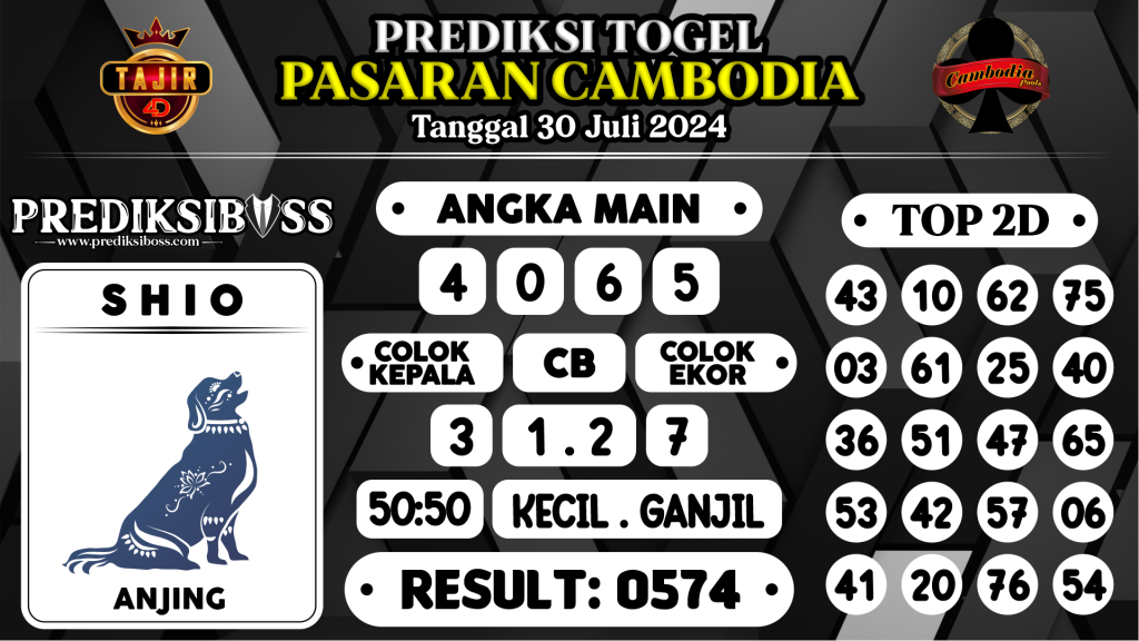 https://prediksibosskan.com/prediksi-boss-togel-cambodia-selasa-30-juli-2024/