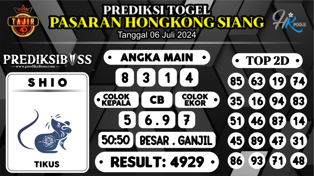 https://prediksibosskan.com/prediksi-boss-togel-hk-siang-sabtu-06-juli-2024/