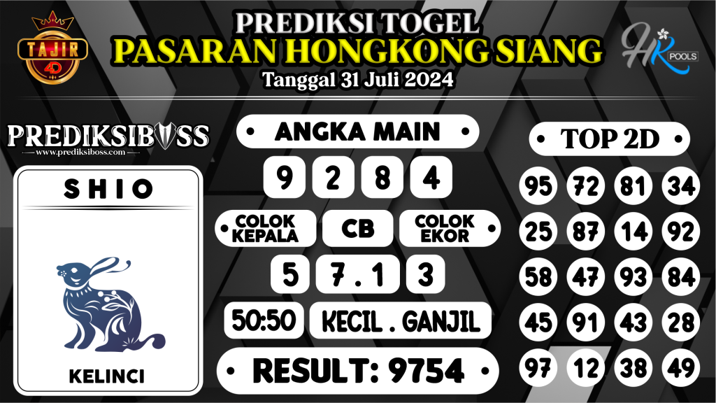 https://prediksibosskan.com/prediksi-boss-togel-hk-siang-rabu-31-juli-2024/