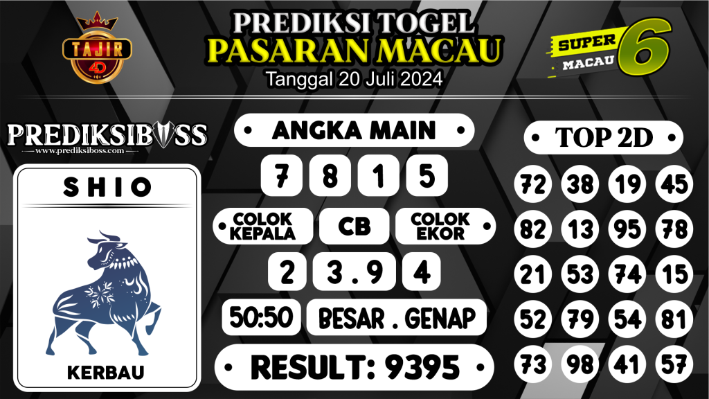 https://prediksibosskan.com/prediksi-boss-togel-macau-sabtu-20-juli-2024/