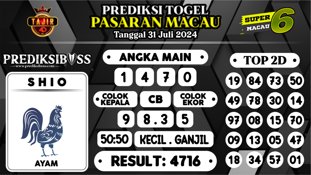 https://prediksibosskan.com/prediksi-boss-togel-macau-rabu-31-juli-2024/