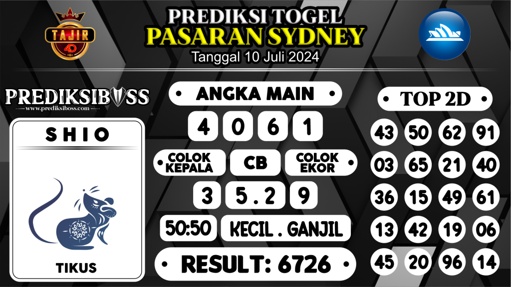 https://prediksibosskan.com/prediksi-boss-togel-sidney-rabu-10-juli-2024/