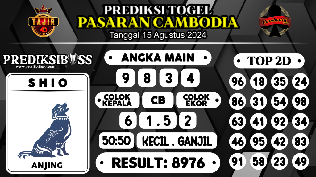 https://prediksibosskan.com/prediksi-boss-togel-cambodia-kamis-15-agustus-2024/