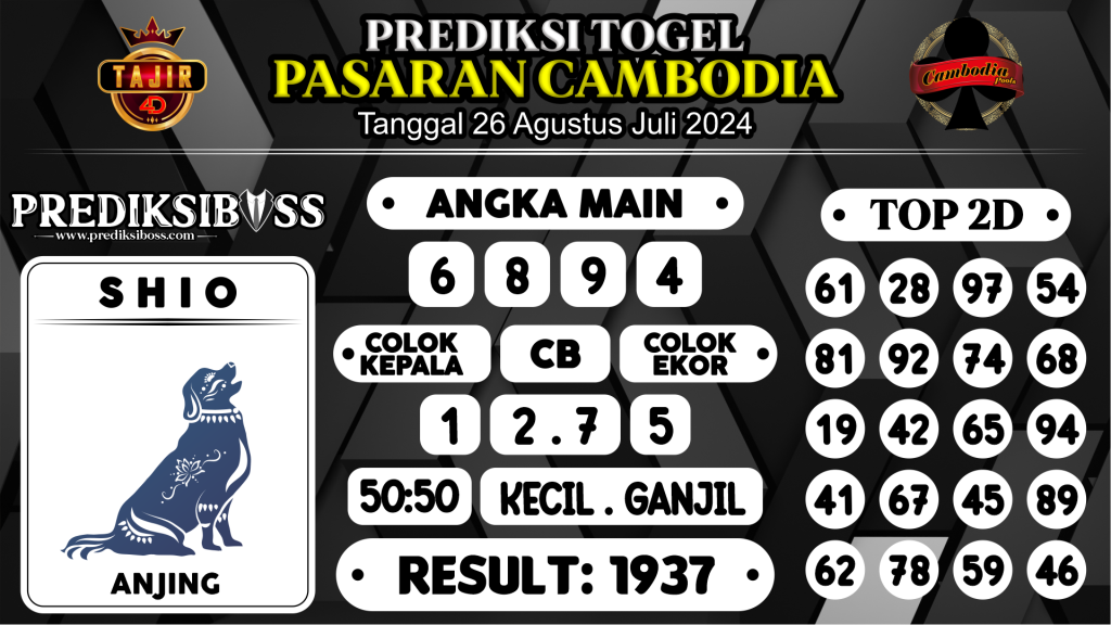 https://prediksibosskan.com/prediksi-boss-togel-cambodia-senin-26-agustus-2024/