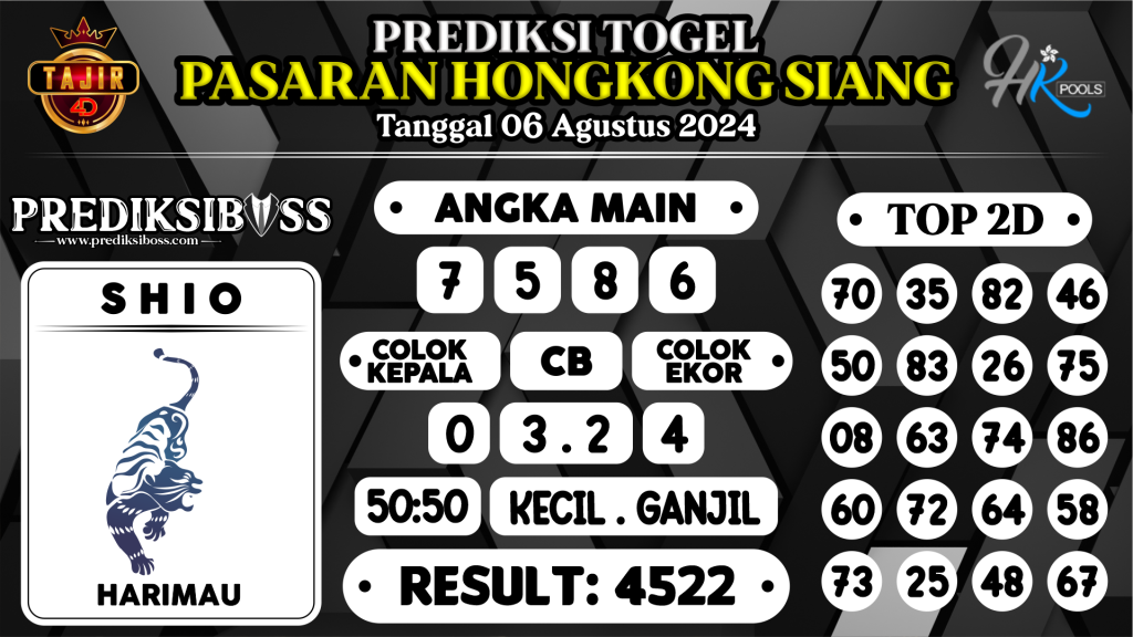 https://prediksibosskan.com/prediksi-boss-togel-hk-siang-selasa-06-agustus-2024/