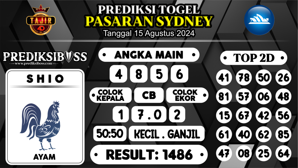 https://prediksibosskan.com/prediksi-boss-togel-sidney-kamis-15-agustus-2024/