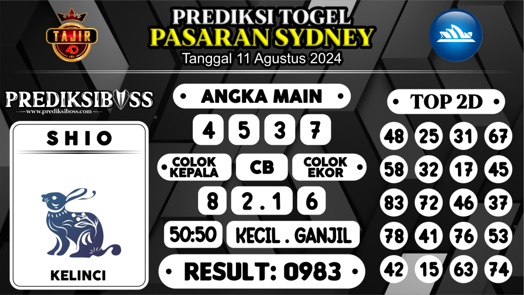 https://prediksibosskan.com/prediksi-boss-togel-sidney-minggu-11-agustus-2024/