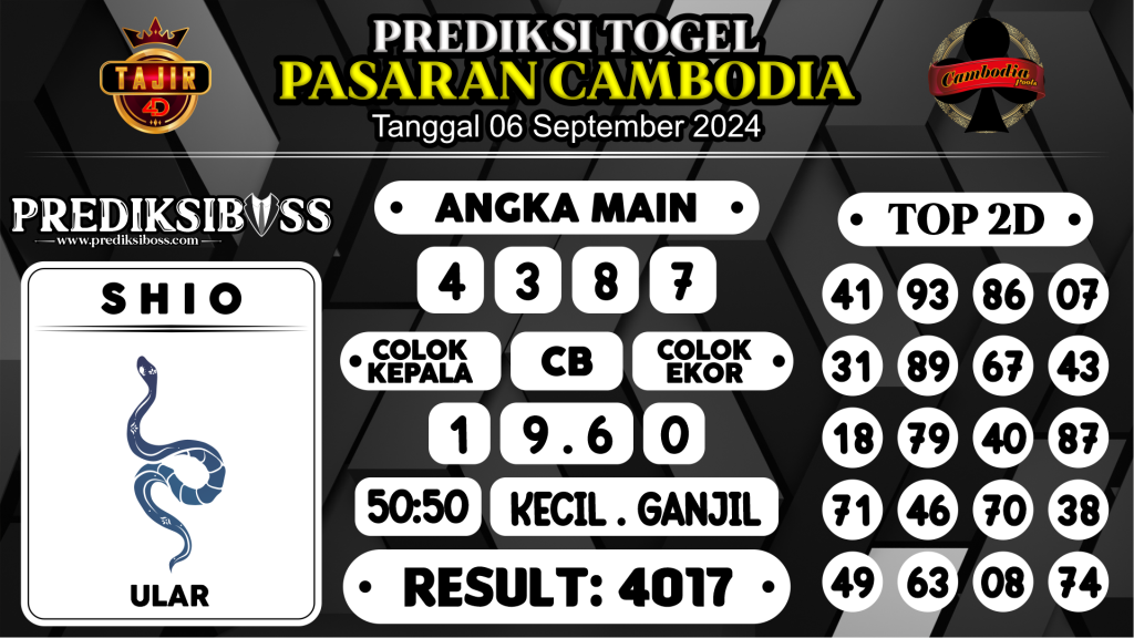 https://prediksibosskan.com/prediksi-boss-togel-cambodia-jumat-06-september-2024/